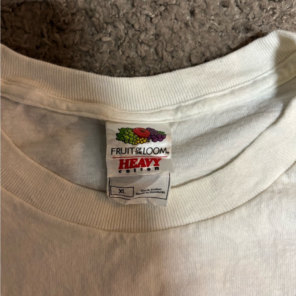 Fruit of the Loom White Men's Tee with Graphic - Picture 2 of 5